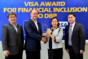 DBP receives financial inclusion award from Visa