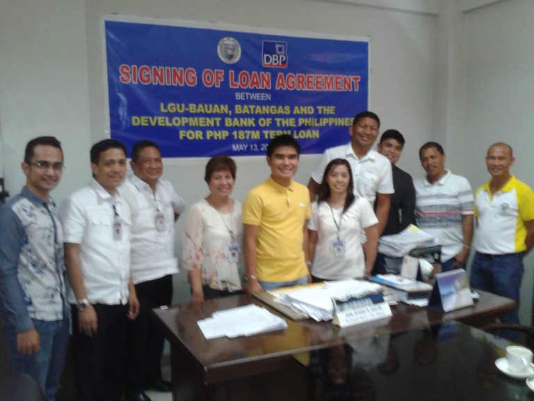 DBP grants P187.4-M loan to Bauan, Batangas LGU